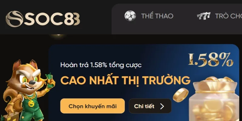 Hoàn trả cược giúp người chơi lấy lại một phần vốn nếu kém may mắn Hoàn trả cược giúp người chơi lấy lại một phần vốn nếu kém may mắn