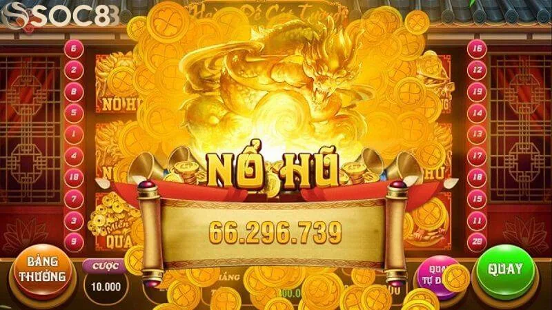 Hũ jackpot tại nổ hũ nhà cái SOC88 lên đến hàng tỷ đồng Hũ jackpot tại nổ hũ nhà cái SOC88 lên đến hàng tỷ đồng
