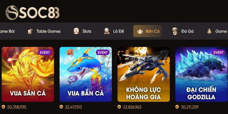 Một số game săn cá online ăn khách tại nhà cái Một số game săn cá online ăn khách tại nhà cái