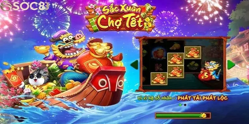 Quay hũ Sắc Xuân Chợ Tết rinh hũ jackpot 450 triệu đồng về túi Quay hũ Sắc Xuân Chợ Tết rinh hũ jackpot 450 triệu đồng về túi
